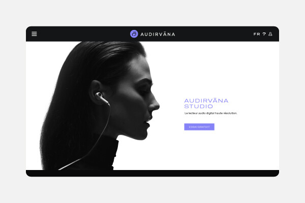 Audirvana - Webdesign
