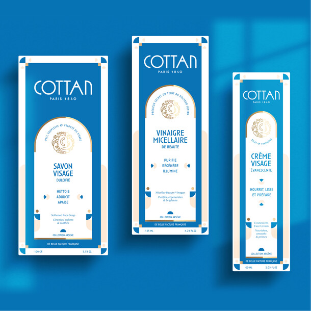Branding Cottan Paris / Skincare