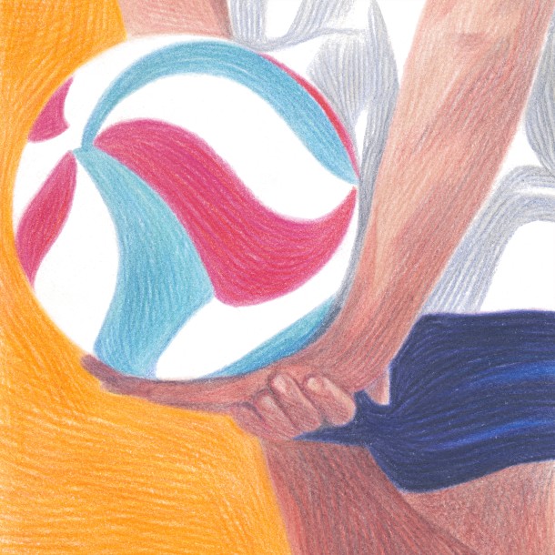 The volley ball