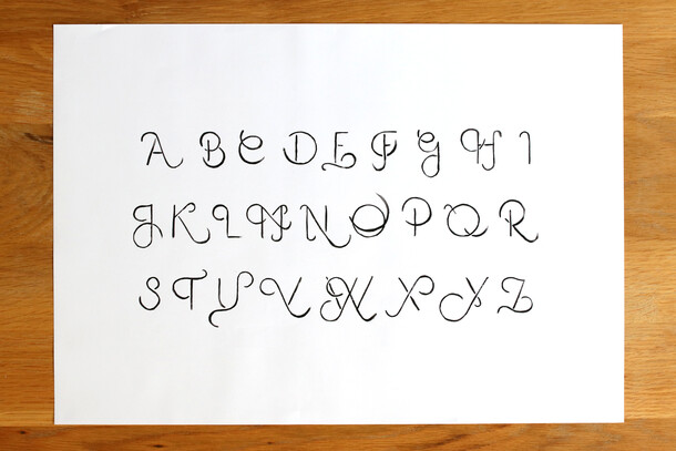 Painted alphabet