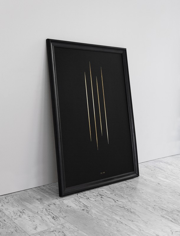 The Thin Gold Line - Luxury Art Prints