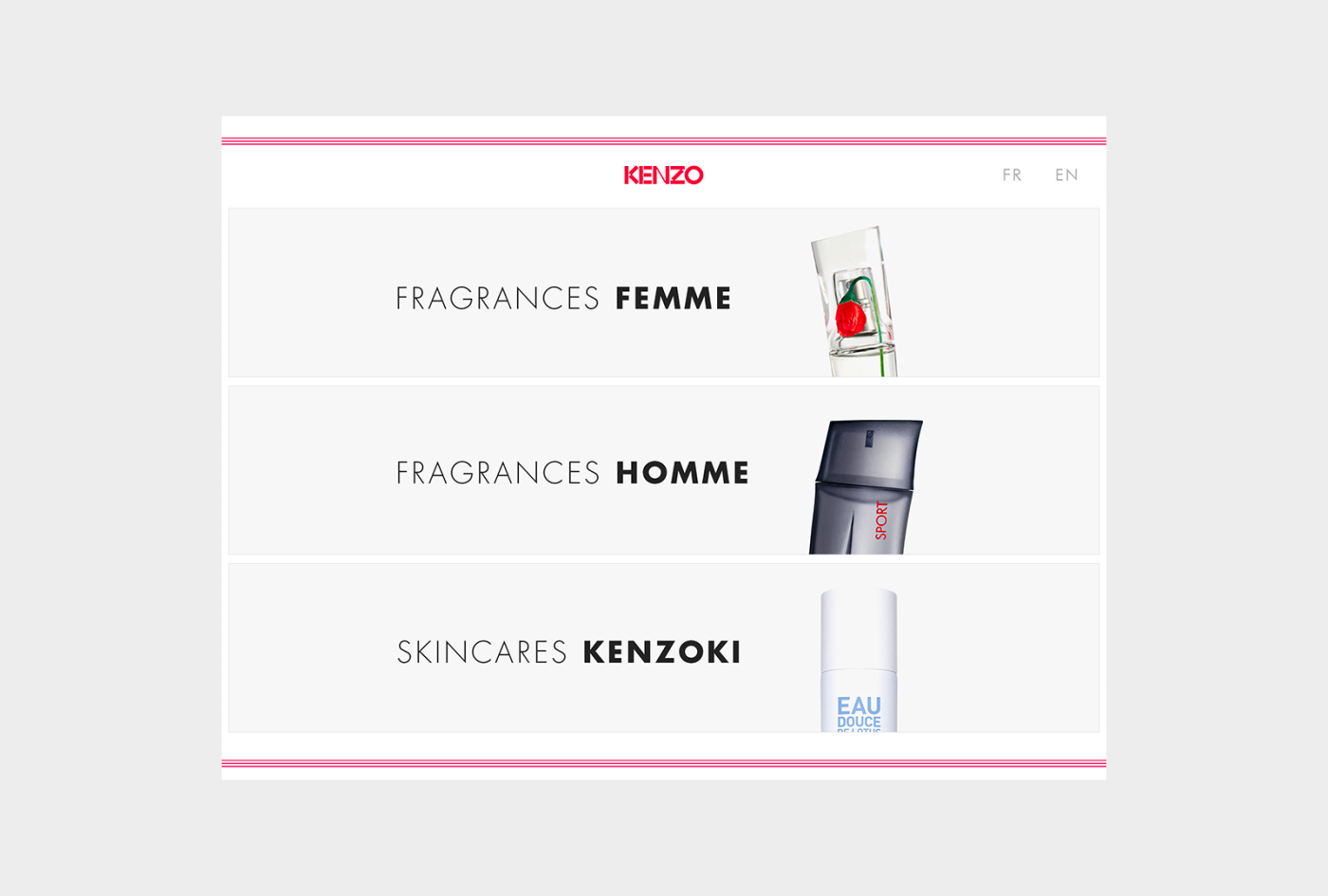 Kenzo shop web app