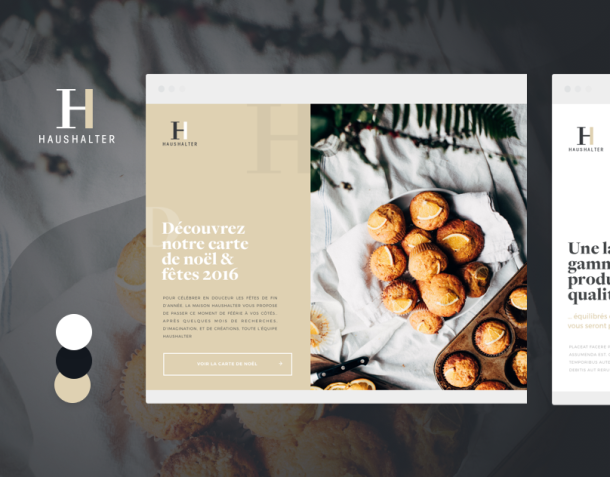 Art direction - French Bakery - UI & Print Design