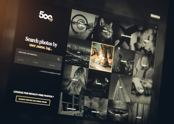 500px redesign concept approach